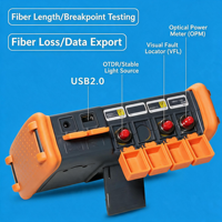 OTDR Portátil Inteligente NK5600 1310 1550nm 32 30dB con Pantalla Táctil, Probador de Fibra Óptica VFL OPM LS, Mapa de Eventos, Reflectómetro para Telecomunicaciones FTTH