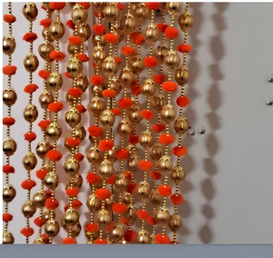Décorations suspendues en tissu bohème avec pompons pour salon, décoration intérieure, multicolores, forme irrégulière, toutes saisons - Product Image 1