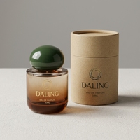 Flacon de parfum vide en verre transparent personnalisé avec col serti, 30 ml, 100 ml, élégant et luxueux, avec bouchon, vente en gros