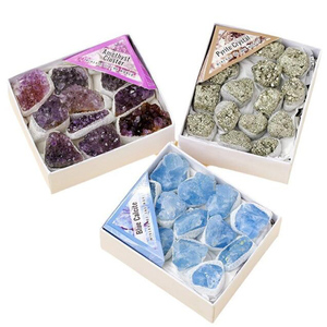 Set di Minerali Naturali Grezzi, Pietre Preziose, Cristalli Autentici, Quarzo Rosa, Ametista, Cluster in Confezione Regalo Aura - Product Image 4