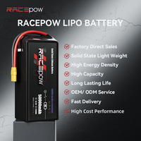 Аккумуляторный блок Racepow 400 Втч/кг 50 Ач 50000 мАч 6S 12S 14S 18S 22.2В 44.4В твердотельный Li-Po для дронов с фиксированным крылом/VTOL/мультироторных БПЛА