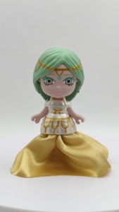 Handmade Mini PVC Princess Doll Keychain Cartoon-shaped Kids Room Bag <b>Charm</b> Plastic Mini-Doll with Alloy Clip Bulk Souvenir - Product Image 2