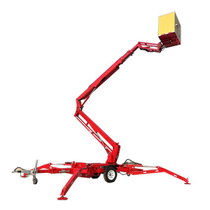 Aanhangwagen Gemonteerde Giek Slepen Achter <span class=keywords><strong>Lift</strong></span> 8-25M Aanhanger Trekkende Antenne Werk Gelede Giek <span class=keywords><strong>Lift</strong></span> - Product Image 1