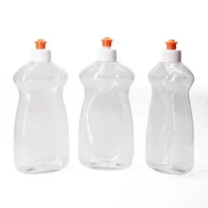 مبيعات بالجملة من بلاستيك بي اي تي 500 مللي مبيض قماش نسيج شفاف فارغ منظف ملابس سائل زجاجات منظف ملابس