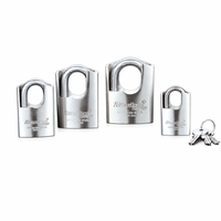 Cadenas de sécurité industriel Rarlux antivol à clé, en acier inoxydable, avec couvercle en forme d'arc et conception étanche
