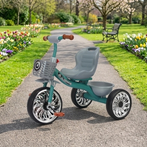 Tricicli per Bambini dai 1-3 ai 2-6 Anni, Biciclette a Spinta e a Pedali, Passeggini <span class=keywords><strong>con</strong></span> Seduta per Neonati - Product Image 4