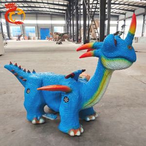 Manèges électriques de dinosaures mécaniques pour enfants, style dessin animé, pour parcs d'attractions - Product Image 6