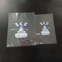 L'emballage de glace en plastique à dessus plat résistant de 1kg 2kg 5kg met en sac jetable pour des glaçons