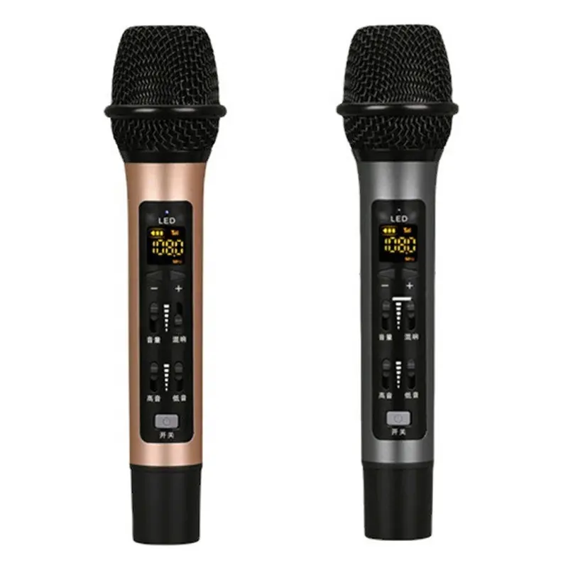 2022 Quality Guarantee Handheld Modulation frequency wireless karaoke microphone for car smartphone TV box Computer