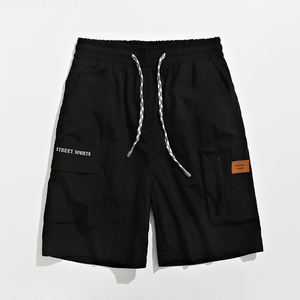 Pantalones cortos de trabajo de color liso con logo personalizado para hombre, tallas grandes, estilo holgado, tendencia INS Joker 2025, ¡superventas! - Product Image 3