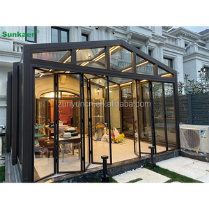 Venta caliente personalizado Uv bloqueado Sunrooms casas de vidrio cubierta de Patio retráctil Sunrooms recintos de Patio personalizados DISEÑO DE Patio 3D - Product Image 5