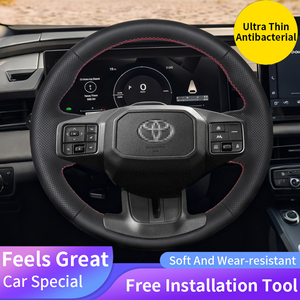 Accessori Auto, Decorazione Interna, Coprivolante in Pelle Artificiale Cucito a Mano per <span class=keywords><strong>Toyota</strong></span> <span class=keywords><strong>RAV4</strong></span> 2026 - Product Image 5