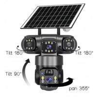 5MP 8mp 360 Degree Security With Cloud Storage 5MP Solar Powered 12MP 4G CCTV Camera Outdoor Panoramic