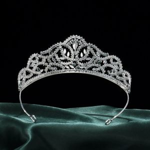 LUOXIN Style européen et américain Zircon Princesse Couronne Luxe Cristal Bandeau Design Creux Cristal Coiffe - Product Image 4