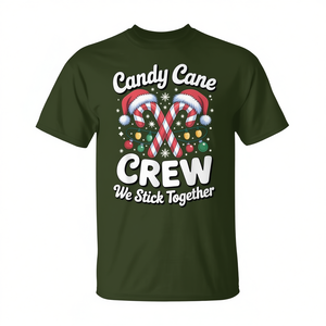Camiseta navideña Candy Cane Crew, camiseta familiar para las fiestas navideñas - Product Image 2