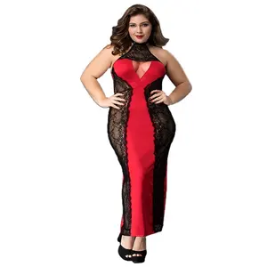 Intimo sexy sexy intimo per donne grasse per adulti trasparente erotico plus size night girls