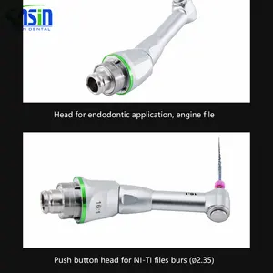 Botão de pressão para cabeça de peça de mão, ângulo de redução de dental 16:1, ferramenta de tratamento endodôntico para odontologia, motor endométrico sem fio