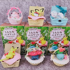 Set di 6 Pezzi all'Ingrosso, Figurine <span class=keywords><strong>Anime</strong></span> Poke Mon, Giocattolo Cesto di Fiori Pikachu Pichu, Ornamenti per Macchina Artiglio, Scatola Misteriosa per Bambini - Product Image 2