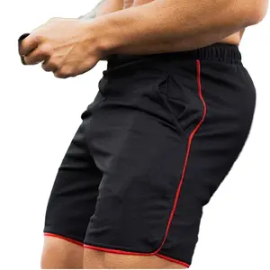 批发新设计100% 涤纶短裤健美网板短裤跑步运动男士健身短裤