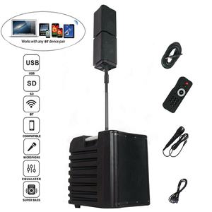 Audio professionnel 800W 10i "alimenté karaoké Portable colonne BT TWS PA système de haut-parleurs LED fête laisse batterie Bocina Parlante - Product Image 2