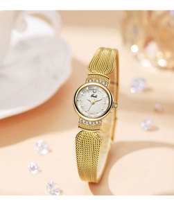 Reloj de Pulsera de Malla de Alta Gama Estilo Japonés, Reloj de Pulsera de Lujo con Correa de Madreperla Vintage para Mujer - Product Image 4