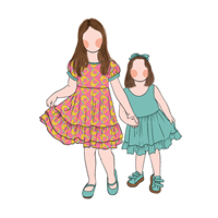 Nouvelle Robe d'été sans manches pour filles, imprimée sur mesure, style doux, robe courte pour bébé