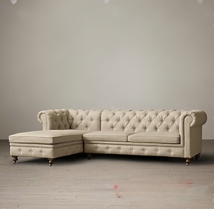 Divano Modulare in Tessuto Americano, Componibile <span class=keywords><strong>ad</strong></span> <span class=keywords><strong>Angolo</strong></span> per Piccoli Soggiorni, Set Moderno per Tre Persone - Product Image 4