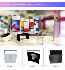 Tianlang ตู้โชว์สินค้าประกอบได้, อุปกรณ์จัดแสดงสินค้าแบบแยกส่วนสามารถพับเก็บได้อุปกรณ์จัดแสดงสินค้าแบบพกพาที่มีความยืดหยุ่น - Product Image 5