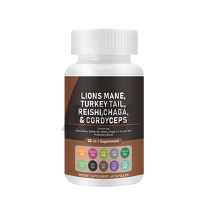 JBY 天然栄養補助食品 マッシュルームサプリメントカプセル マッシュルームノオトロピックカプセル - Product Image 1