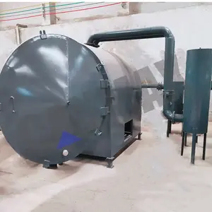 High Quality Olive Pomace Horizontal Type Charcoal Briquette Making Machine Carbonization Stove