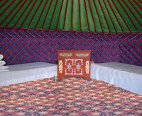 Yourte de luxe en bois, dôme étanche, mongol