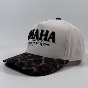 Gorro de Béisbol de Alta Calidad Personalizado <span class=keywords><strong>OMAHA</strong></span>, Estilo Snapback de Dos Tonos, Estructurado, Unisex, Deportivo, de Golf, de 5 Paneles, Premium, OEM - Product Image 3