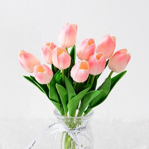 Tulipani viola di alta qualità fiori laurea festa della mamma del ringraziamento casa decorazione di nozze Multi-colore tulipani artificiali - Product Image 3