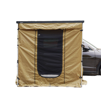 Tenda Samping Mobil untuk Berkemah dengan Tiang Aluminium, Tenda Ganda, Kain Oxford, Tahan Air untuk Semua Musim