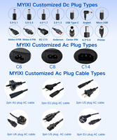 Adaptor Daya MYIXI 36v 2.5 Amp 19v 4.74 Amp 90w 24v 4a 96w 24v 3.5a 42v 2a 12 Volt 7 Amp 84w