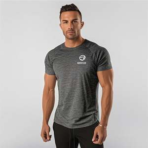 Vente en gros d'usine de t-shirts ajustés 100% coton de haute qualité pour hommes t-shirts avec logo pour hommes - Product Image 2