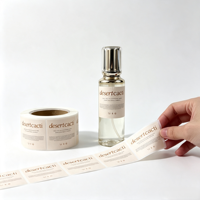 Autocollants personnalisables en vinyle imperméable pour bouteilles, impression CMJN, logo personnalisé, emballage cosmétique pour parfum et masque facial