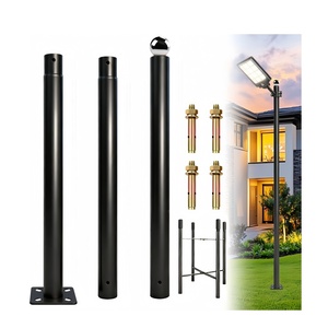 SUNWE Split Type Solar <strong>Garden</strong> Lighting Street Lamp <strong>Pole</strong> 3m-6m Hot Dip Galvanized Steel <strong>for</strong> <strong>Garden</strong> &amp; Street Use - Product Image 1