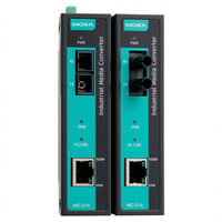 Convertisseur de média industriel à fibre optique Moxa IMC-21A-M-SC Ethernet vers fibre 100M Connecteur SC Port RJ45 DC 5V Modèle 91877 Taïwan