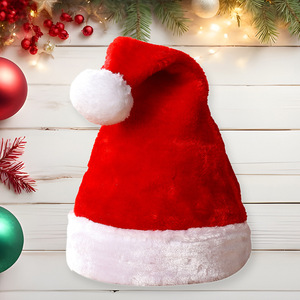 Cappello da Babbo <span class=keywords><strong>Natale</strong></span> in Velluto a Quadretti con Barba, Decorazione Natalizia <span class=keywords><strong>per</strong></span> <span class=keywords><strong>Adulti</strong></span> - Product Image 6