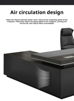 Chaise de bureau de gestionnaire de style simple moderne combinaison d'armoires fabriquée en Chine avec des meubles en mélamine