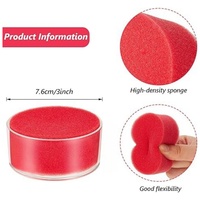 Humidificateur de papier rond en plastique pour bureau, humidificateur de doigts, humidificateur de papier pour comptage, fournitures de bureau et scolaires