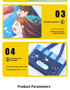 กระเป๋าพกพาสำหรับกิจกรรมกลางแจ้ง ช่องใส่ของแบบมีซิป  แผ่นรองปิกนิกและตั้งแคมป์กันความชื้น  วัสดุอลูมิเนียมฟิล์ม EVA หนาพิเศษ กันลื่น - Product Image 3