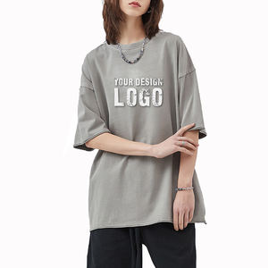 T-shirts pour hommes en coton batik vintage en gros, OEM, grande taille, style streetwear, décontractés, manches courtes, amples, sport, surdimensionnés - Product Image 6