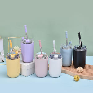 Taza de café de acero inoxidable personalizada, tazas de viaje con aislamiento al vacío de doble pared, vaso sin BPA, botella de agua para niños - Product Image 1