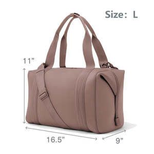 कस्टम 2025 नियोप्ररीन, डफ़ल वाटरप्रूफ जिम सप्ताहांत रात बैग फोल्डेबल टोट शैली पुरुषों/महिला यात्रा खेल भंडारण/ - Product Image 5