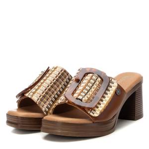 Mules à talons en cuir pour femmes 172522 - Product Image 4