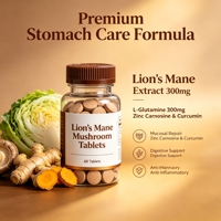 Complément de Marque Blanche pour le Confort Gastrique et de la Muqueuse Gastrique à base de Crinière de Lion, avec Zinc et Carnosine, OEM