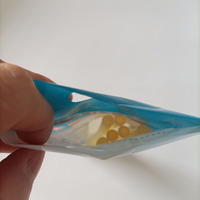 Pochette autoportante refermable personnalisée avec fenêtre, en PE laminé, à colle thermofusible, résistante à l'humidité, emballage PET+CPP