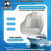 Siège de conduite de luxe pour yacht, siège accessoire pour bateau rapide, siège de capitaine de luxe en alliage d'aluminium pour bateaux de pêche à la ligne